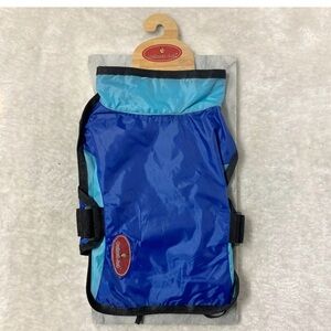 Outback Jack Dog Raincoat Sz Small Blue